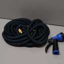 Flexi Hose Expandable Garden Hose with 8 Function Nozzle, 75FT - Lightweight Retractable Garden Hose, Water Hose - No-Kink Flexibility, 3/4 Inch Solid Brass Fittings and Double Latex Core