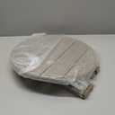 LZRS Round Adirondack Patio Side Table End Table, Outdoor Side Tables for Patio, Backyard,Pool, Indoor Companion, Easy Maintenance & Weather Resistant(Weather Wood)