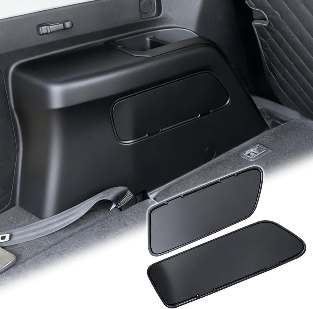 2PCS Rear Cargo Storage Baffle Compatible with 2010-2024 Toyota 4Runner Accessories, OEM Fit 3-Row Model, Trunk Side Storage Cover Prevent Items Slipping & Add Hidden Space