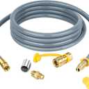 Skyflame 12 Feet Natural Gas Conversion Kit, Propane to Natural Gas Hose with Quick Connect Fitting, Fitting for Grill, Generator, Fire Pit, Patio Heater and More NG Appliance - 40K BTU