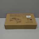 Elevated Dog Bowls for Small Medium Dogs - Adjustable Mess Proof Raised Dog Bowl Stand with 2 Premium 17oz Stainless Steel Food Bowl Dish Feeder Adjusts to 2.6- 5.3 Non-Slip Black