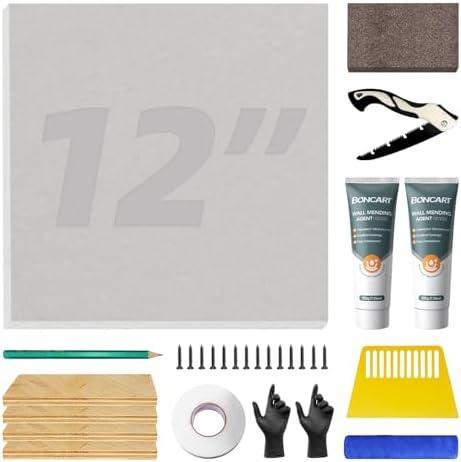 Drywall Repair Kit,Drywall Repair Panel 12” x12“,Drywall Patch Kit Large Hole,Sheetrock Repair Kit,Wall Surface Large Hole Fill Quick and Easy Solution