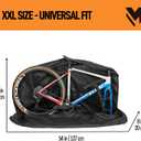 lamaki Bike Travel Bag XXL for Road & Gravel, MTB 26-29 inch - Only Remove the Front Wheel - Premium Metal Zippers, Heavy Duty Nylon 1680D - Bike Transport Bag - Ideal for Bikepacking