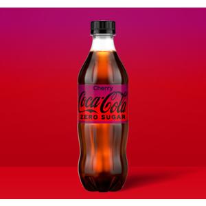 Coca-Cola Zero Sugar Cherry Diet Soda Soft Drink, 16.9 fl oz, 24 Pack BB: NOV 24.25.