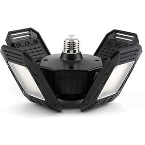 ANYPOWK LED Garage Lights with Motion Sensor - 12000 Lumen 6500K Daylight 120W, Four Leaf Garage Organization Ceiling Lighting