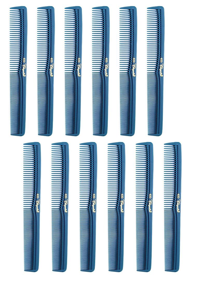 7-inch All-Purpose Hair Comb. Hair Cutting Combs. Barber’s & Hairstylist Combs. Teal. 12 Units.