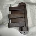 Swivel Coat Rack for Wall, Oak Wood Coat Hooks Wall Hooks with 5 Swivel Foldable Arms, Entryway Shelf for Bedroom, Entryway, Living Room, Bathroom,Office, Classroom, Heavy Duty (Walnut)