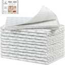 Cooyes 12 PCS Refrigerator Liners, 12" x 24" Non-Slip Fridge Liners Strong Absorbent Washable Non-Adhesive, Refrigerator Shelf Liners and Mats for Shelves, Drawers, Kitchen Cabinets(Gray Slate)