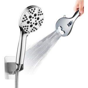CHELMON High-Pressure Shower Head with Handheld - 8 Spray Modes, Adjustable Brass Holder, 70'' Long Hose, Detachable for Full Body Coverage and Rainfall Experience