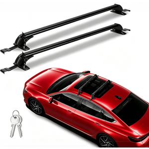 Universal Car Roof Rack 42.91"-44.88" Cross Bars w/Anti-Theft Lock