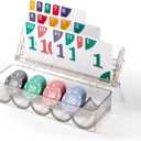 Card Holder with Poker Chip Storage, Playing Card Holder Tray for Kids and Adults, Card Holders for Playing Cards for Seniors, Little Hands, or Arthritis Hands (2 Pack)