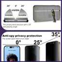 2 Pack Matte Privacy Screen Protector for iPhone 17 Pro 6.3", 9H+ Hardness Anti-Spy Anti-Glare Tempered Glass, Smooth Responsive Touch & Scratch Resistant, Bubble-Free Easy Installation
