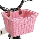 GRANNY SAYS Kids Bike Basket, Front Bicycle Bike Baskets for Kids, Small Wicker Bike Basket for Boys and Girls, Small Wicker Basket for Bike, 1-Pack