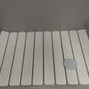 Large Stone Dish Drying Mat for Kitchen Counter, 24"×16" Quick Dry Collapsible Diatomaceous Earth Mat – Super Absorbent Foldable Drying Pad for Dishes (White, 23.2" x 15.4")