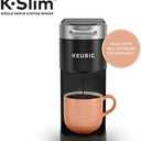 Keurig K-Slim Single Serve K-Cup Pod Coffee Maker, Multistream Technology, 3 Brew Sizes, Slim and Sleek Design, 46oz Removable Reservoir, Black