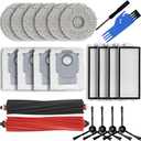 Roborock Qrevo Master Accessories - Complete Parts Kit for Roborock Qrevo Master Robot Vacuum Cleaner Replacement Parts Rollers Brushes Filters Mop Pads Dust Bags
