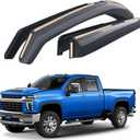 Goodyear Shatterproof in-Channel Window Deflectors for Chevy Silverado/Sierra 2500HD/3500HD 2020-2025 Crew Cab, Rain Guards, Window Visors for Cars, Vent Deflector, Car Accessories, 4 pcs - GY007746