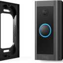 0.5 Spacer for Ring Video Doorbell Wired (Model 5AT3T5) - Premium Ring doorbell Mount - Black