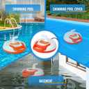 YOKING Automatic Pool Cover Pump, 1/4 HP 1500GPH Swimming Pool Submersible Water Sump Pump, 115/230V with 26ft Power Cord and 2 Adapters Water Removal for Pool, Hot Tub, Pond