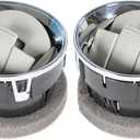 Dash Board Louvre Chrome AC Heat Air Vent Outlet Set (2PCS) Replacement for F150 2009-2014 9L3Z-19893-AA 9L3Z19893AA CL3Z-19893-EA
