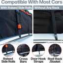 RoofPax XXL 28 cuft Car Rooftop Cargo Carrier Bag Extra Waterproof Car Roof Storage with 10 Heavy Duty Tie Down Straps and 4 Hooks Roof Bag Cargo Carrier for Top of Vehicle with/Without Rack