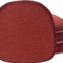 Klear Vu Gripper Non-Slip Mid Century Modern Shell Chair Cushion, Assembled in USA, Extra Thick Fill, Omega Upholstery Fabric, Set of 4 for Dining Room and Kitchen, 4 Count (Pack of 1), Flame