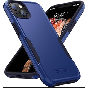 NTG【2023 New Designed for iPhone 15 Pro Max Case, Heavy-Duty Tough Slim Shockproof [2 Layer Structure][Military Grade Protection] Phone Case for iPhone 15 Pro Max(6.7 Inch), Cobalt Blue