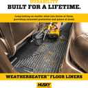 Husky Liners Weatherbeater Floor Mats | Fits 2024-2026 Chevrolet Traverse & 2024-2026 GMC Acadia & 2026 Buick Enclave | Front & 2nd Row, 3-pc Black - 95321