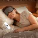 ByteWave Bone Conduction Under Pillow Sleep Speaker, Ultra-Thin Wireless Bluetooth 5.3 Mini Pillow Speaker with LED Display,TF Card,Auto-Off, Private Design for Side & Light Sleepers Bedside Listening