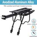 Rear Bike Rack,Bike Cargo Rack w/Fender & Large Size Reflective,Quick Release Mountain Road Bicycle Rear Racks,Universal Bike Luggage Rack,Large Capacity Bike Pannier Rack,YONTUO