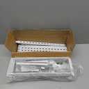 Delamu Adjustable Cabinet Door Organizer, 6Tier Hanging Spice Rack Organizer, Metal Over the Door Pantry Organizer, Pantry Organizers and Storage Shelves for Kitchen Bathroom Laundry Room, White M