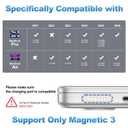 140W USB C to Magnetic 3 Safe Charging Cable(2 M/6.6 ft)for M5/M4/M3/M2/M1 MacBook Pro Air Charger Cord for MacBook Pro (16"/14"2026/2025/2024/2023/2021), Air (15"/13"2026/2025/2024/2023/2022)Blue