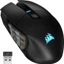 Corsair Scimitar Elite RGB Wireless MMO Gaming Mouse - 26,000 DPI - 16 Programmable Buttons - Up to 150hrs Battery - iCUE Compatible - Black