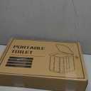 Hapoon XL Portable Folding Toilet with Lid - Travel Portable Potty for Adults, 12 Toilet Bags, 12 Pack Liquid Waste Gel (Black)