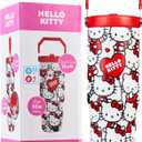 Get Trend Hello Kitty Sanrio Tumbler with Straw 30oz Girls Teens Women Insulated Cup with Lid Travel Mug for School, Sports, Kawaii Gifts for Girls (Aop Hello Kitty)