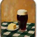 WUHSDIBC Vintage Guinness Butter Bar Octagon Wall Art Decor, Irish Beer Pub Kitchen Framed Canvas Art Prints, Rustic St. Patricks Day Wall Hanging Decor for Home Bar Kitchen, 10.2x7 Inches
