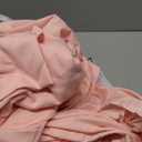 Andency Pink Ruffle Duvet Cover Queen(90x90Inch), 3 Pieces Soft Blush Washed Polyester Vintage Shabby Chic Farmhouse Ruffled Duvet Cover Set with Zipper Closure & Corner Ties (09-solid-pink)