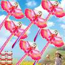 6 Pack 59'' Unicorn Kites for Kids 4-8-12 Adults Large Flying Kites Bulk with Long Tails 6 x 164ft String Easy to Fly Party Favor for Outdoor Games Girls Boys Gift Family Trip Park Beach