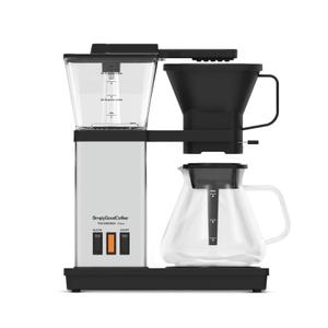 SimplyGoodCoffee Coffee Maker/Coffee Machine. 8 Cup Automatic Drip Pour Over Coffee Brewer. Easy To Use, Durable Stainless, Gold Cup Standard