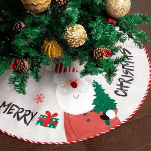 Mr. Pen Christmas Tree Skirt, 36 Inches, Xmas Tree Skirt
