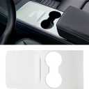FASTCHE Tesla Model 3 Model Y Center Console Wrap ABS White Console Cover Interior Decoration Wrap Kit for Tesla Model 3 / Model Y 2021 2022 2023 Accessories (White)