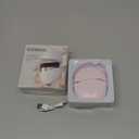 Mini Hair Straightener, Cordless&Rechargeable Portable Hair Straightener Brush with 3-Speed Temperature Control, Fast Heating Hot Comb&Anti-Scald Shell, Mini Straightener Brush for Home Travel Gift (Pink)