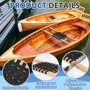 2 Pcs 34 Inch Canoe Webbed Seat Outdoor Caned Seat Replacement Canoe Hardware Accessories Weather-Resistant for Kayaking Boating Fishing Camping
