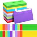 500 Pcs #10 Colored Envelopes Letter Size Business Envelopes Neon Adhesive Standard for Office Check Invoices Letters Letterhead Invitations Announcements 4-1/8 x 9-1/2''(Bright)
