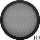 10" Speaker Grill Covers, Car Speaker Subwoofer Guard Protector, ABS Plastic Frame with Metal Mesh, Black - 1Pc