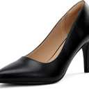 Women's Closed Toe Heels Dress Pointed Toe Pump Shoes 7.5