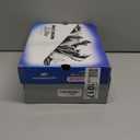 Skechers Women's D'Lites Memory Foam Lace-up Sneaker,White Silver,7 M US