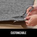GORILLA GRIP Felt with Rubber Stay in Place Slip Resistant Rug Pad, 1/4 inch Thick, 8x10 FT Protective Padding Under Area Rugs, Cushioned Gripper Pads, Carpet Runners, Hardwood Floors Protection