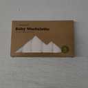 6-Pack Baby Washcloths - Soft Absorbent Viscose from Bamboo Wash Cloths for Babies, Kids, Toddlers, Infant, Newborn Bath Towels, Gentle on Sensitive Skin, 10x10 Reusable Face Towels (White)