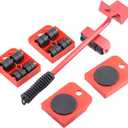 Mr Hercules Furniture Lift Mover Tool Set,Furniture Lifter Tool with Lifting Lever & 4 Wheels,Heavy Furniture Moving Sliders Appliance Rollers Heavy Duty Mover Dolly Sliders Tool Furniture Lifter